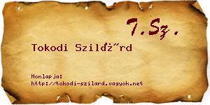 Tokodi Szilárd névjegykártya